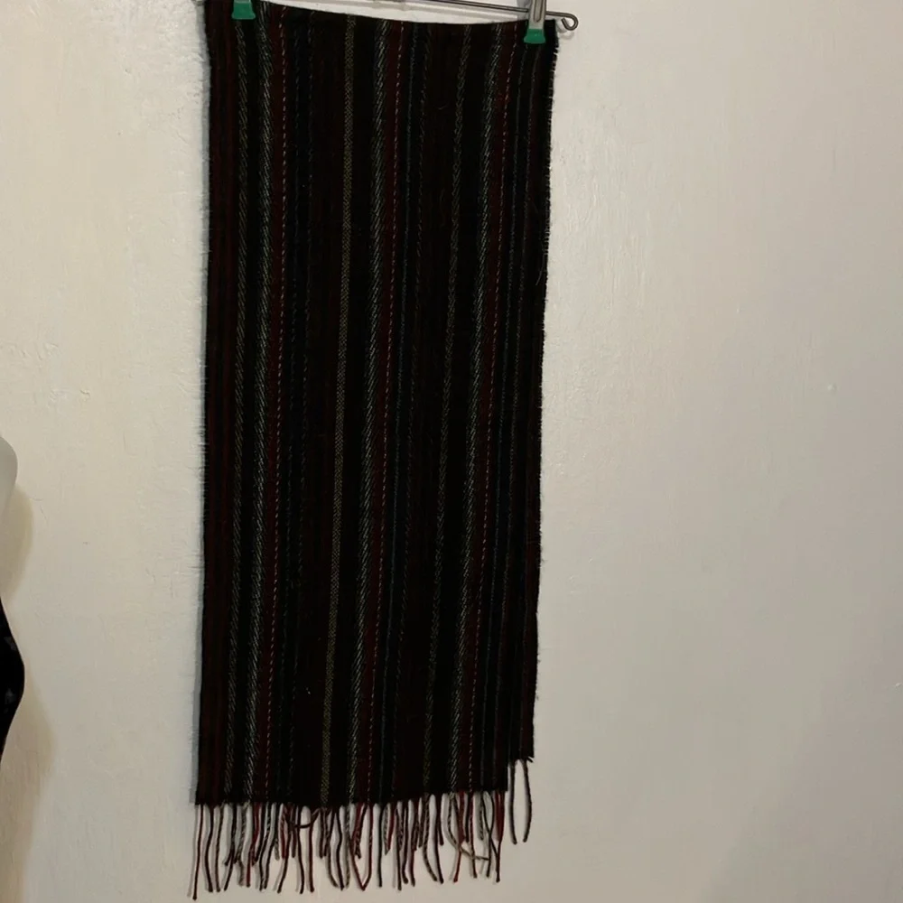 Frass Germany acrylic fringed woven scarf 52 x 11